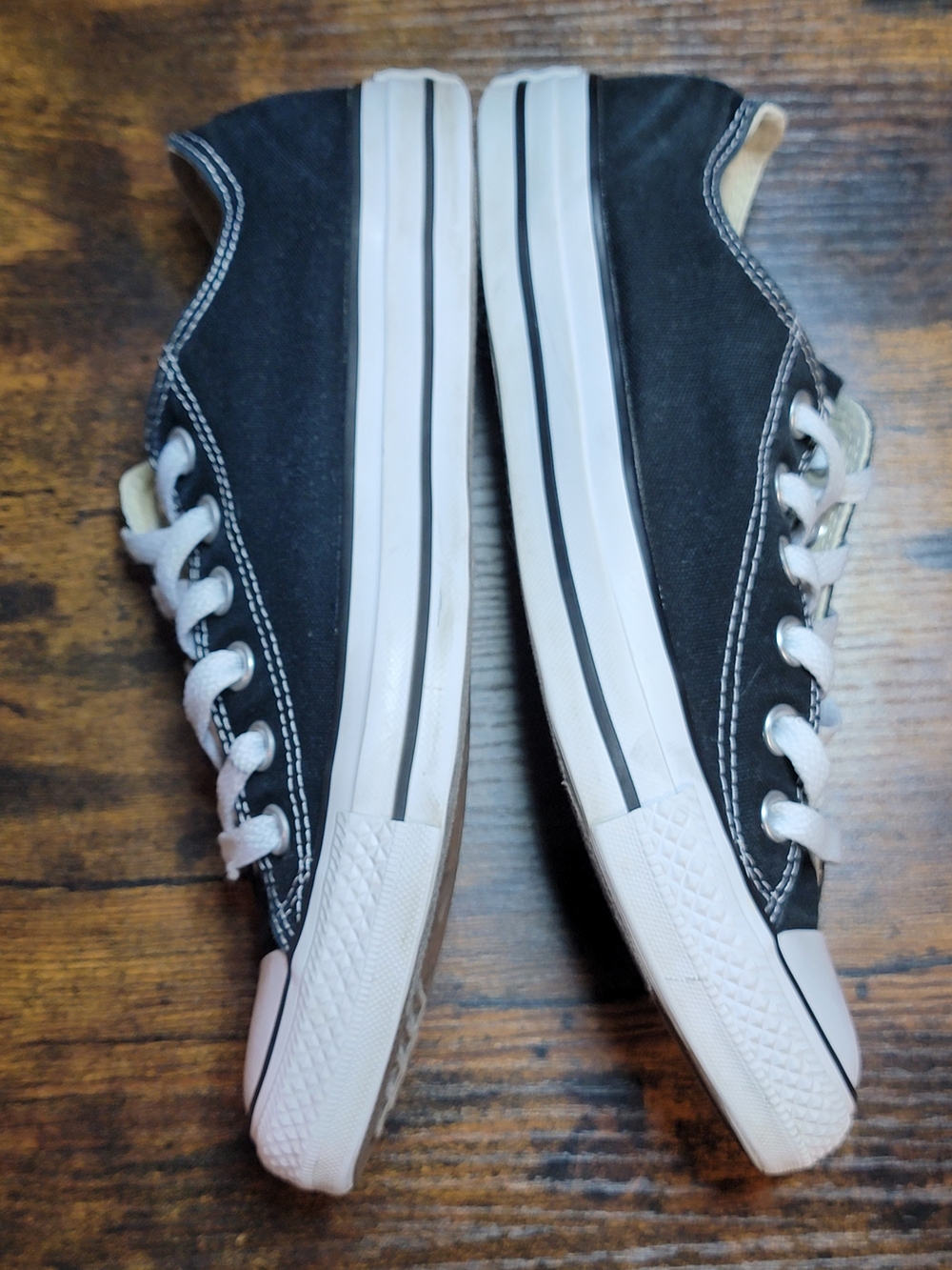 Converse All Star Low Top Sneakers - Black & White - Picture 4 of 9